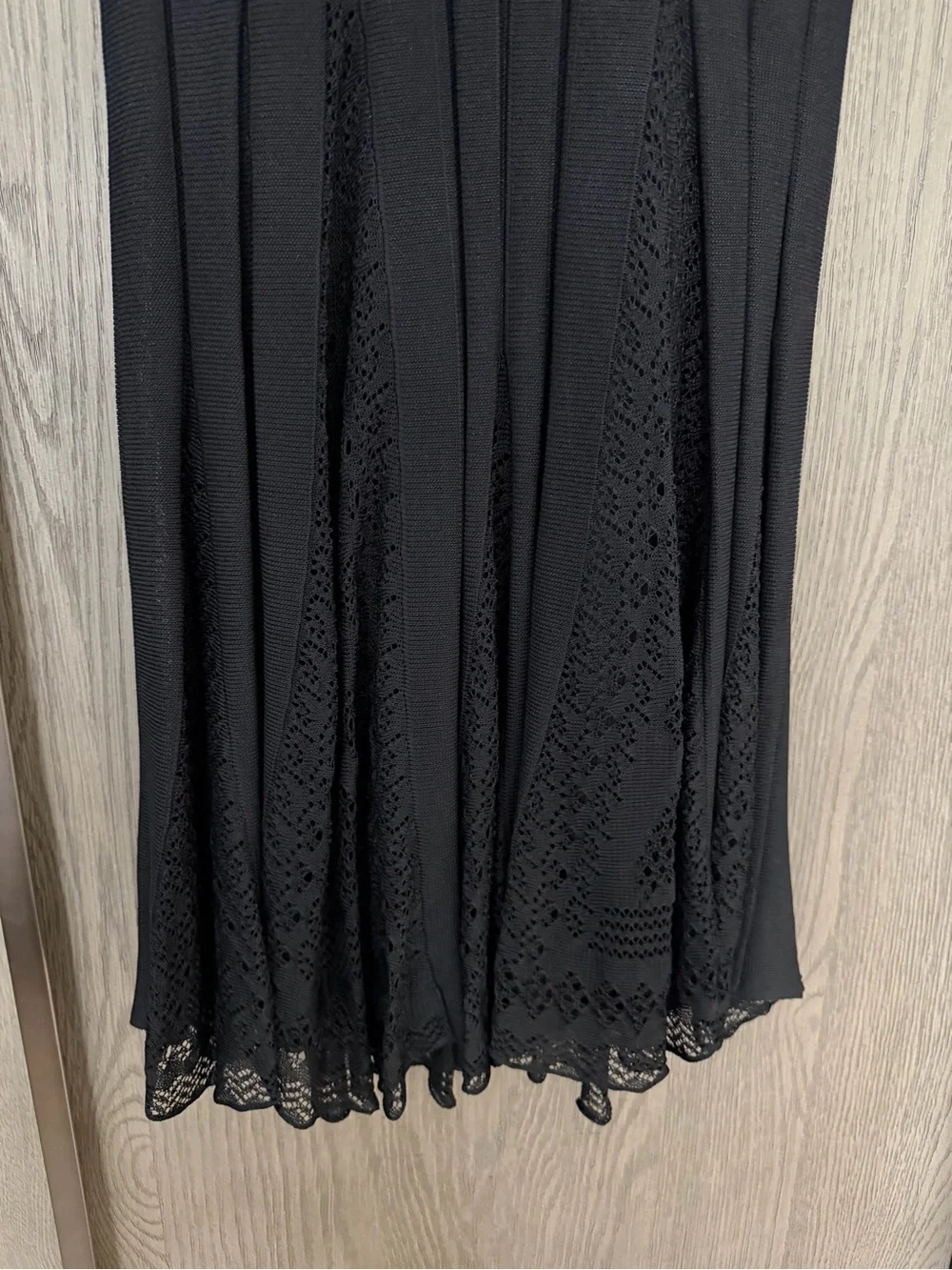 Chanel Black Knit Midi Dress
